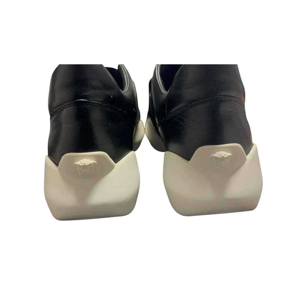 Versace Black Leather Medusa Strap‎ Sneakers